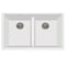 Nantucket Sinks Low Divide 50/50 Double Bowl Undermount Granite Composite White PR5050-LDW - alternate 1